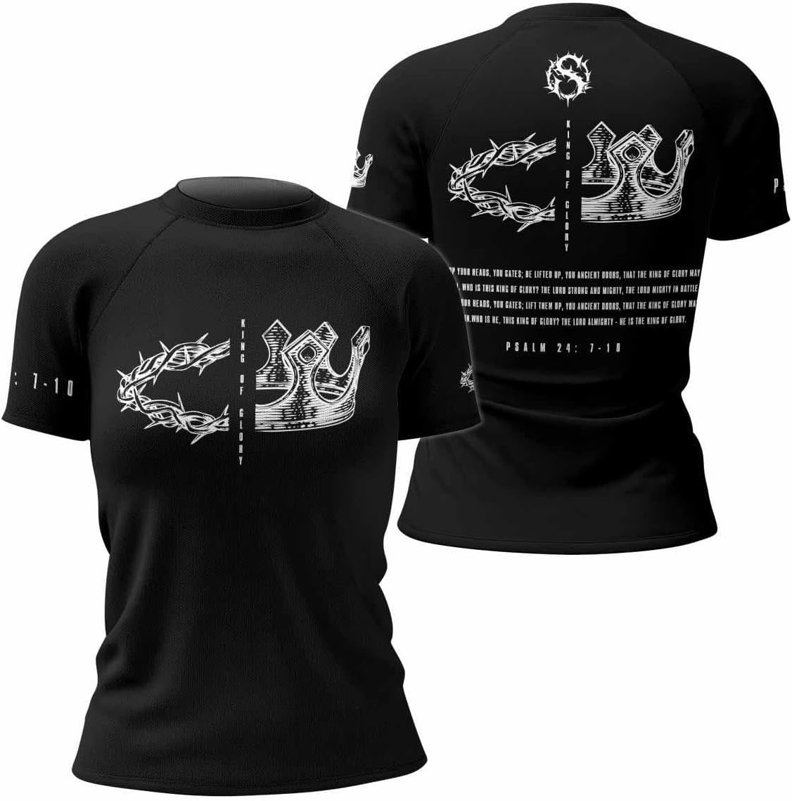 Women’s Christian Rash Guard – Faith-Inspired Short-Sleeve Compression Shirt for BJJ, MMA, No-Gi & Gym Training