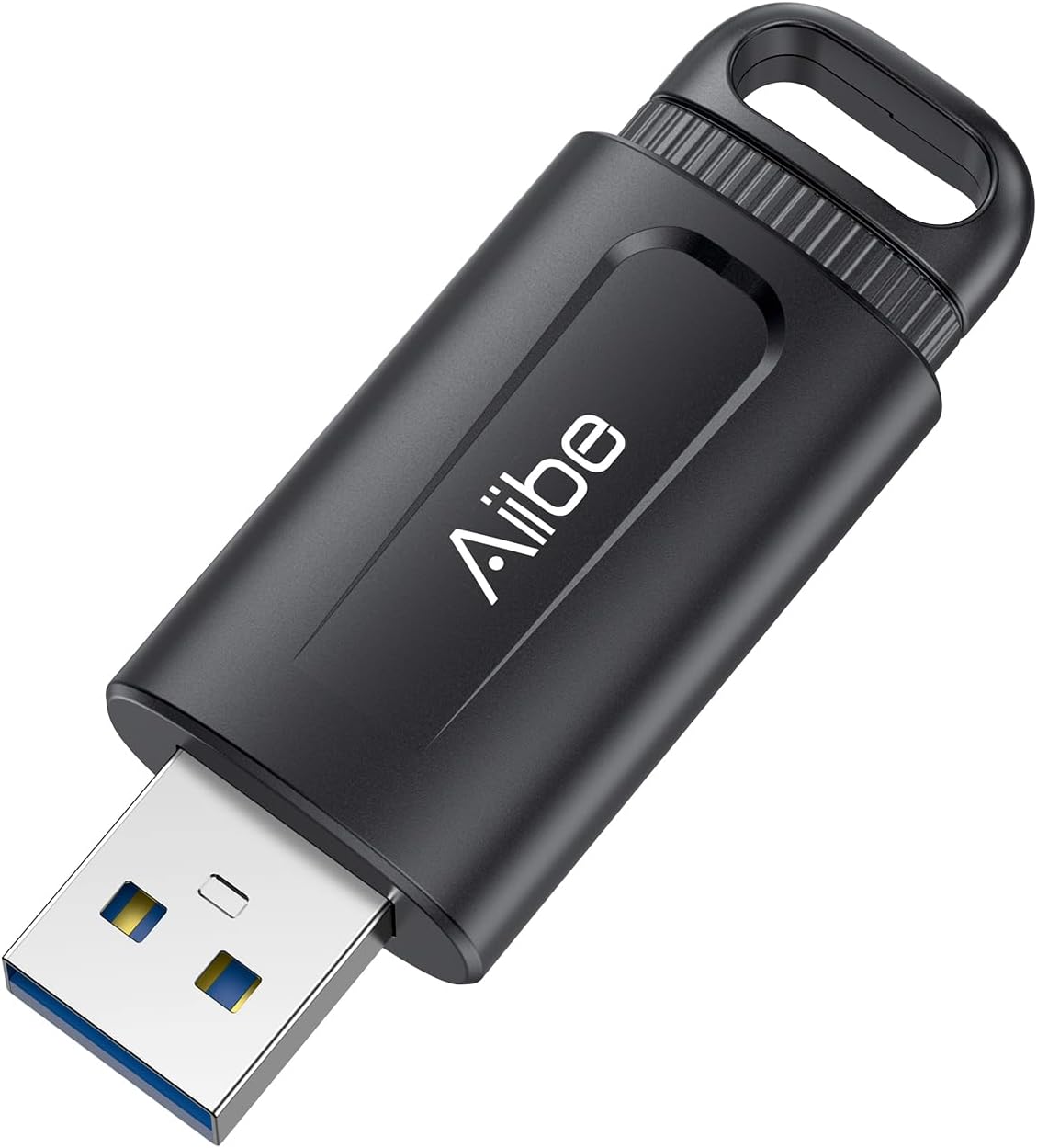 128GB USB 3.0 Flash Drive 100MB/s USB Drive Thumb Drive Retractable Memory Stick Jump Drive for PC Laptop, Black