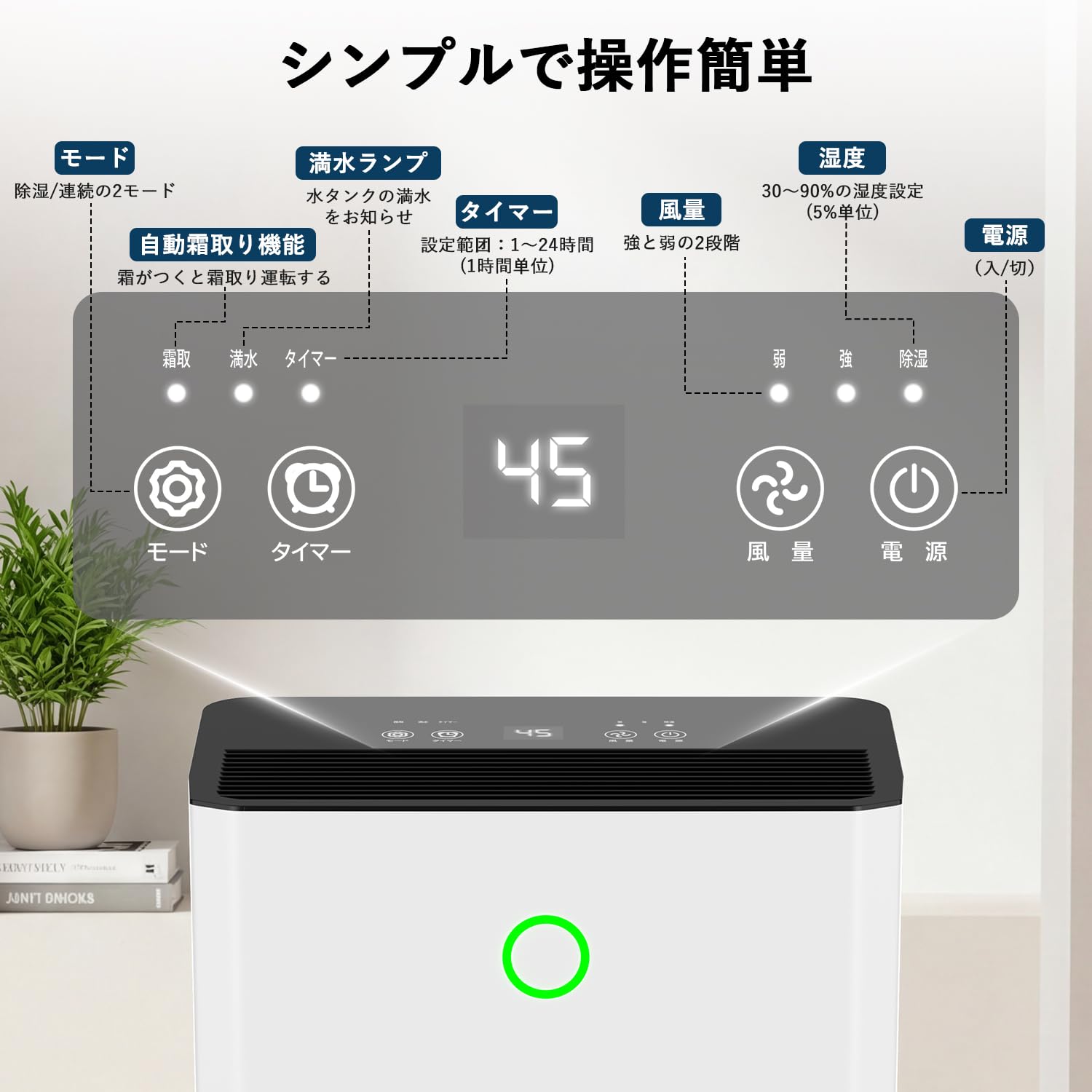 Amazon | 除湿機 コンプレッサー式 除湿器 じょしつき 衣類乾燥機 12/L