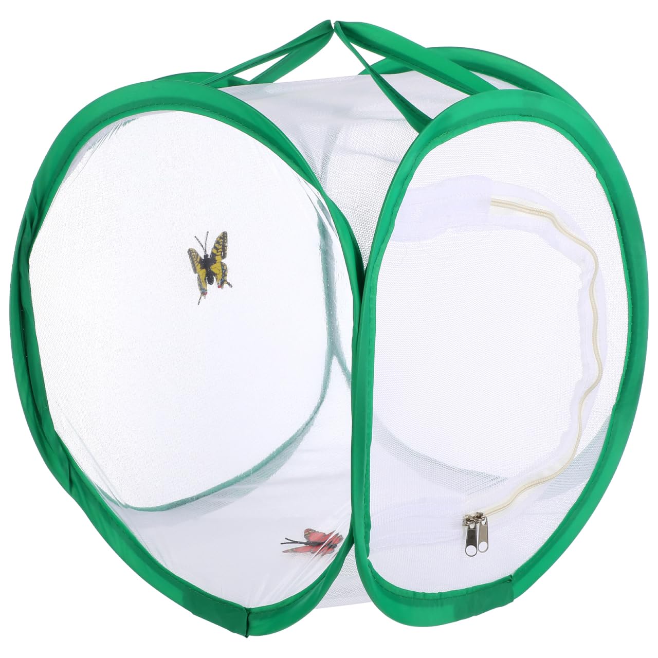 POPETPOP Foldable Butterfly Cage 11.81In Mesh Insect Enclosure with Handle for Stick Insect Breeding Caterpillar Observation & Plant Protection Indoor Outdoor
