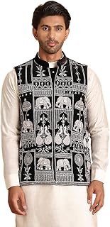 Jompers Embroidered Velvet Nehru Jacket for Men Price In India
