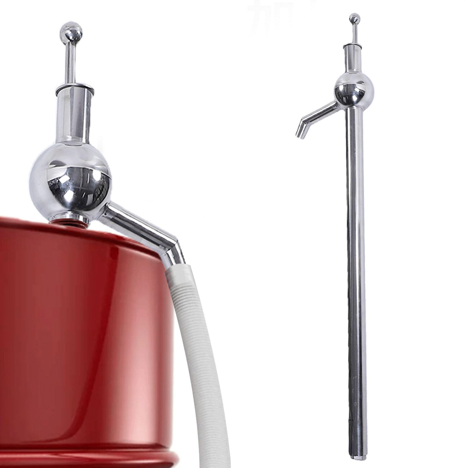 ViaGasaFamido Extractor de Aceite Manual de Acero Inoxidable Versátil Bomba Fácil de Operar para Gasolina Derv y Aceite de Oliva Capacidad de 180L a 300L