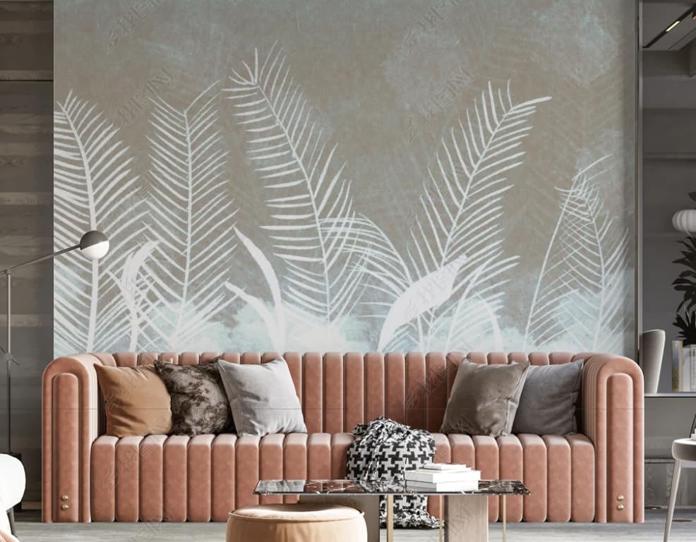 Papier peint intissé campagne végétale romantique pour un intérieur doux