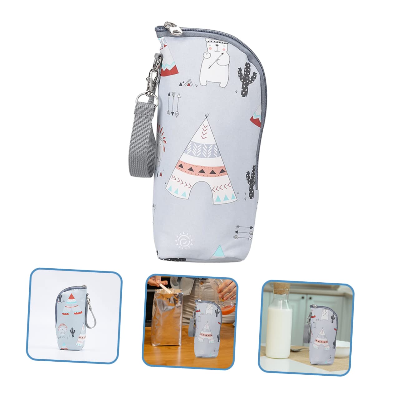 TOYANDONA 5piezas Bolsa Térmica para Biberones Aislante y Portátil para Bebés Fabricada Oxford Resistente Compatible La Mayoría De Botellas De Leche