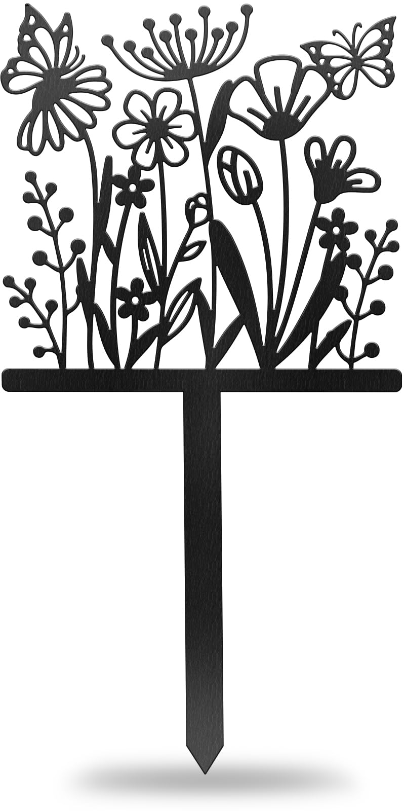 CUTHOLLOW Wildflower and Butterfly Garden Plant Marker, Metal Plant Label