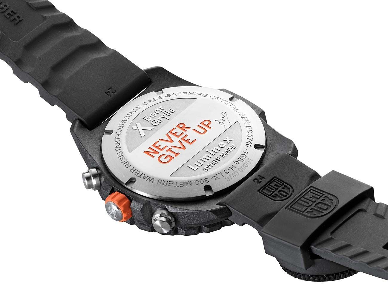 Luminox Męski analogowy szwajcarski mechanizm kwarcowy zegarek z kauczukowym paskiem XB.3745, czarny, nowoczesny