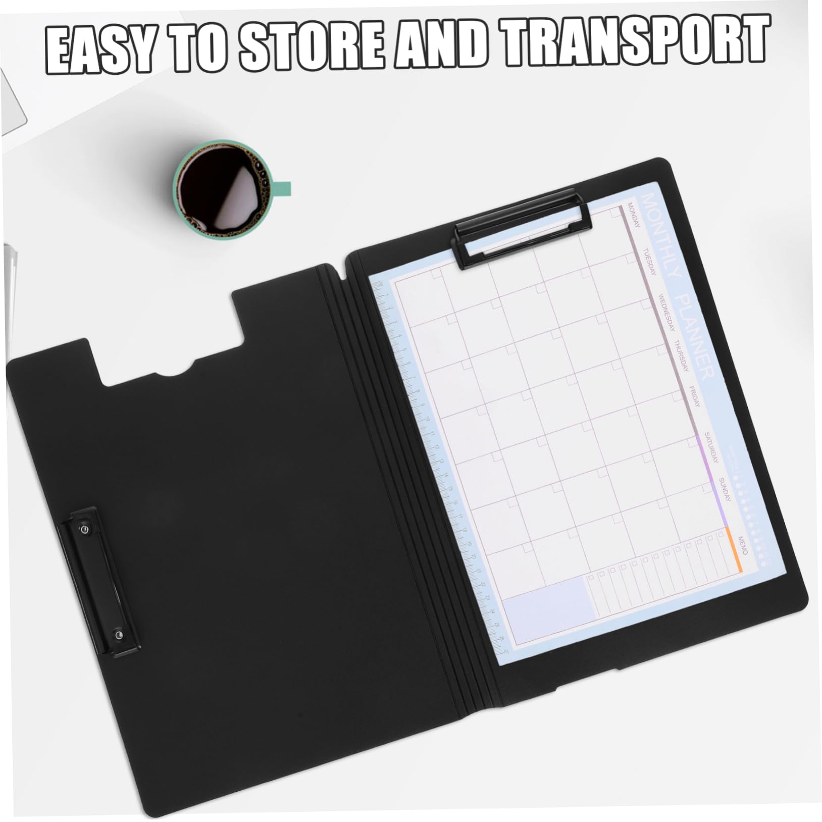 6pezzi Cartelline Portadocumenti Pieghevoli Con Doppie Clip Organizer Per Scuola e Professionisti Design e Portatile