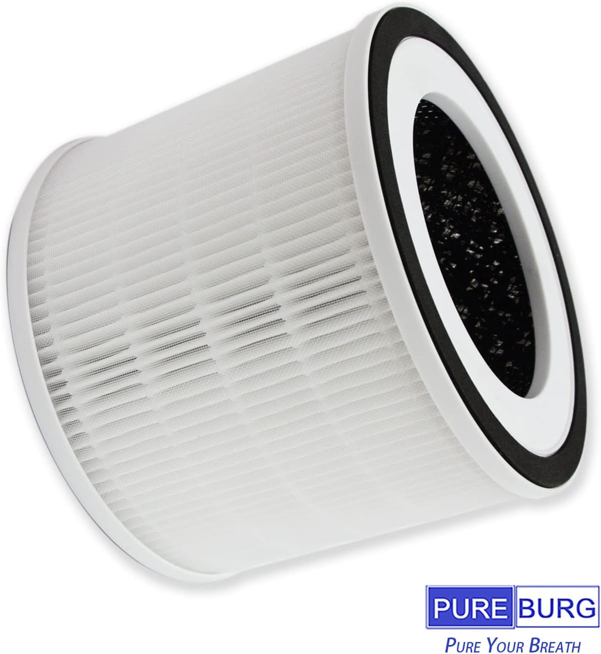PUREBURG Replacement Filter Compatible with Afloia Fillo Halo Allo Air Purifiers & Mooka Allo Air Purifier,2-Pack H13 HEPA 4-Stage Filtration Activated Carbon - Image 4