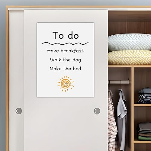 Miniatura 3 de Pizarra blanca autoadhesiva de borrado en seco para pared, hojas de borrado en seco de 16 x 12 pulgadas, paquete de 2 y 2 marcadores, pizarras