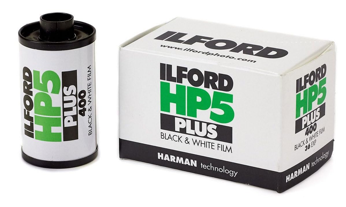 Ilford HP5 Plus Lot de 3 films négatifs ISO 400 Noir et blanc 35 mm 3 x 36 poses + chiffon en microfibre Clikoze