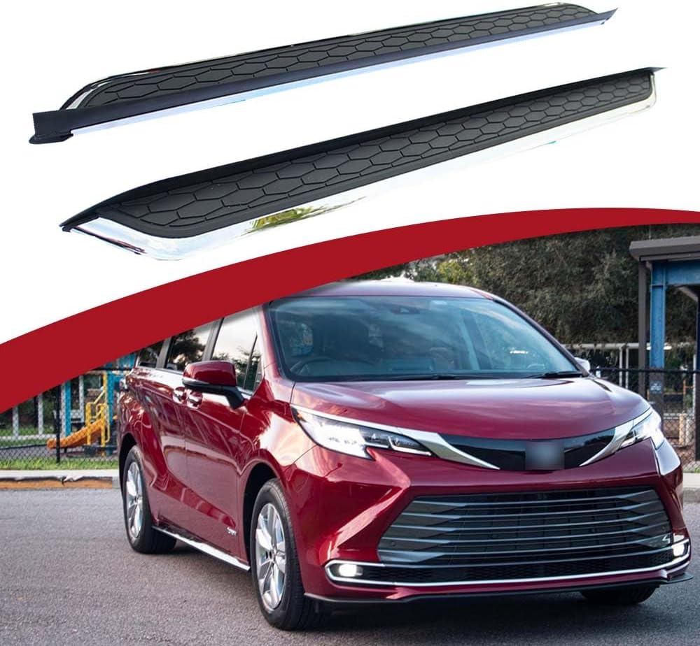 Fixed Running Board Side Step Fit for 2021 2022 2023 2024 2025 Toyota Sienna XL40 Nerf Bars Accessories 1Pair w/Brackets