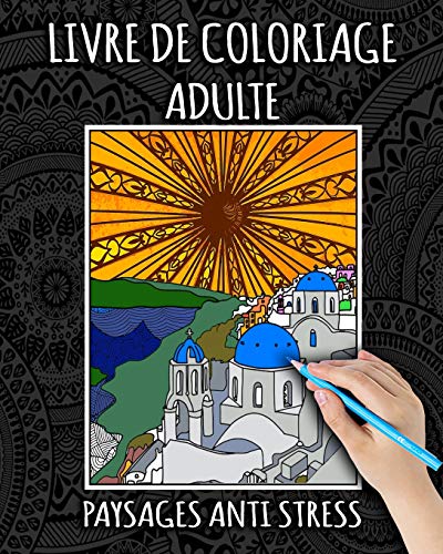 Télécharger Livre De Coloriage Adulte: Paysages Anti Stress: Livre de Coloriage Adulte avec des Paysages, Mandal Livre eBook France