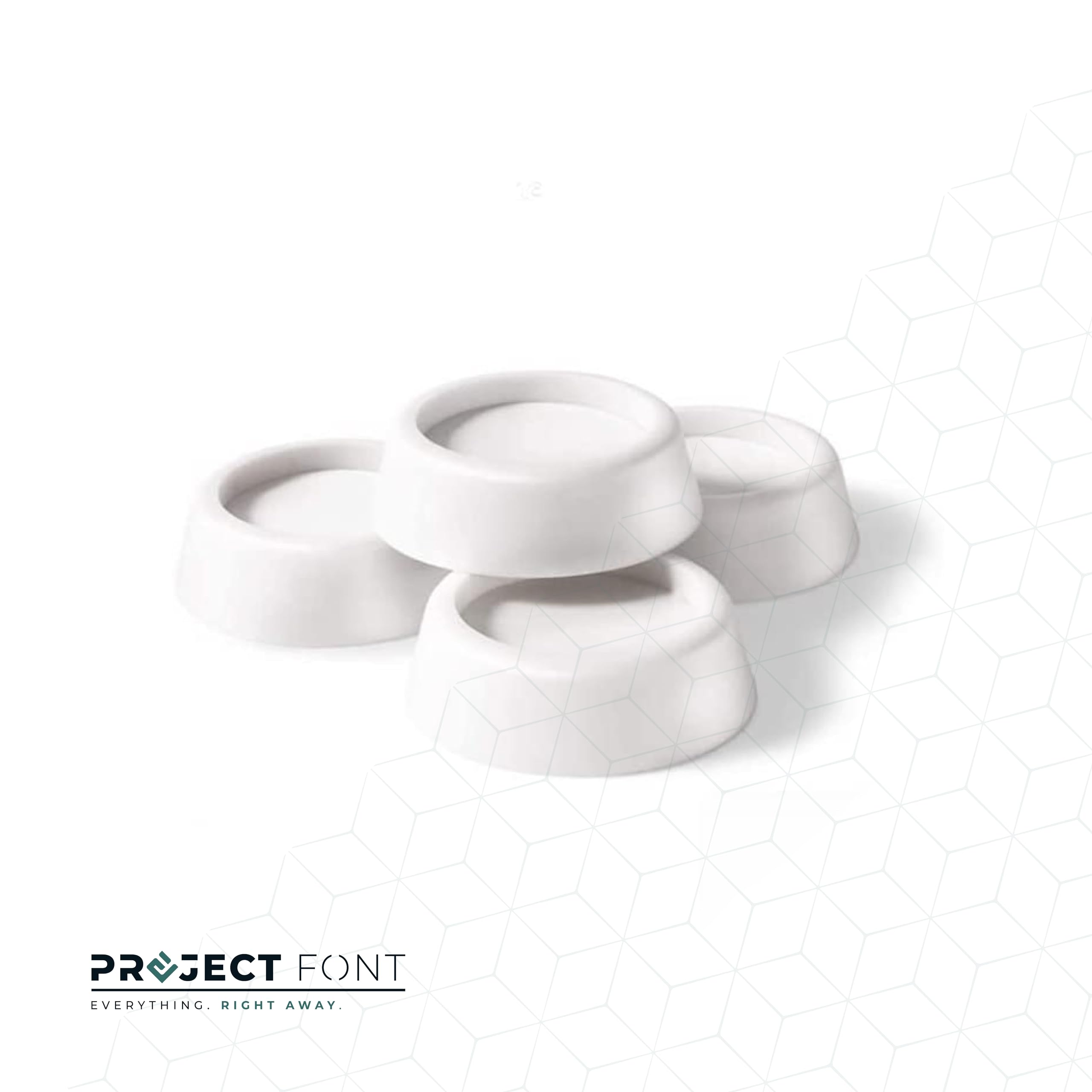 Set 4 Piedini Antivibrazione Per Lavatrice | Ammortizzatori Antiscivolo 8cm | Supporti In Gomma Per Lavatrici E Asciugatrici - Foto 3