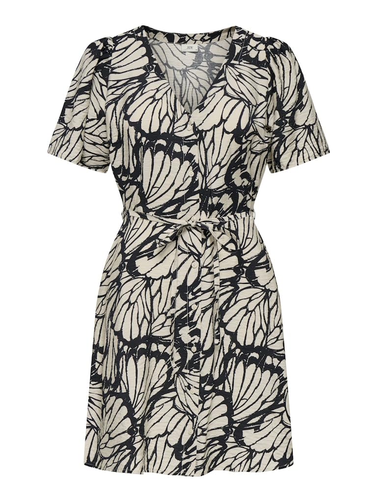 JDY Damen Jdytroya Life S/S Short Dress WVN Dia Jdytroya Life S/S Short Dress WVN Dia (1er Pack)