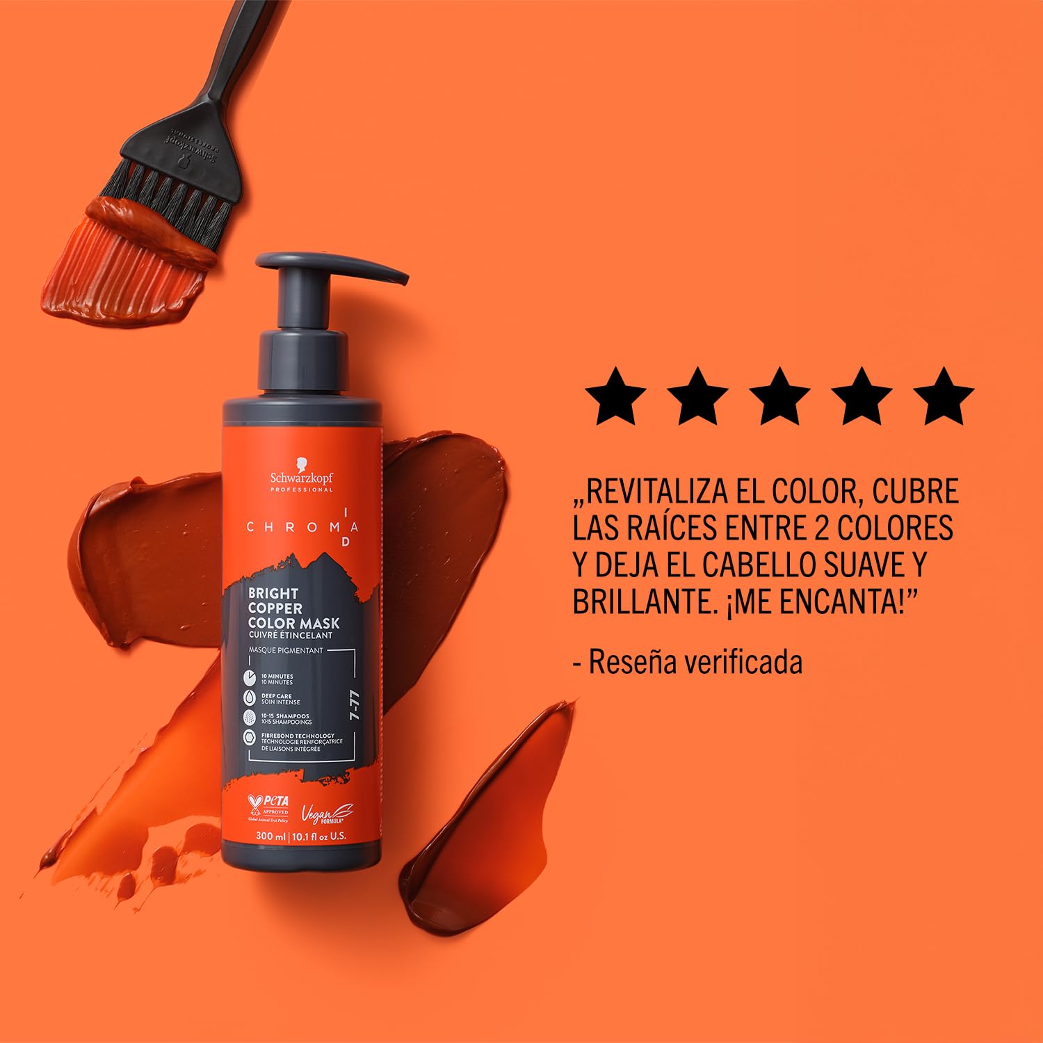 Schwarzkopf Professional CHROMA ID Bonding Color Mask Mascarilla de Color Semipermanente - Red - 300 ml