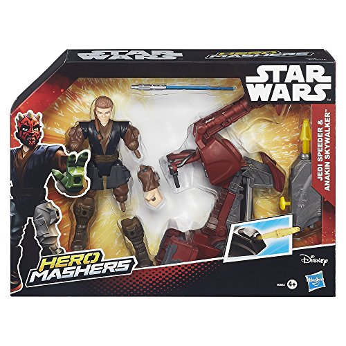 HASBRO STAR WARS HERO MASHERS - SITH SPEEDER & DARTH MAUL SPEEDERS FIGURE (B3832)