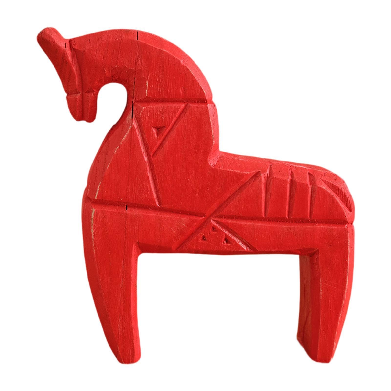 赤い木製馬の頭部置物　ChinaAntique Amazon.co.jp: Chatonshen 装飾彫刻木製馬、ヴィンテージ、頑丈