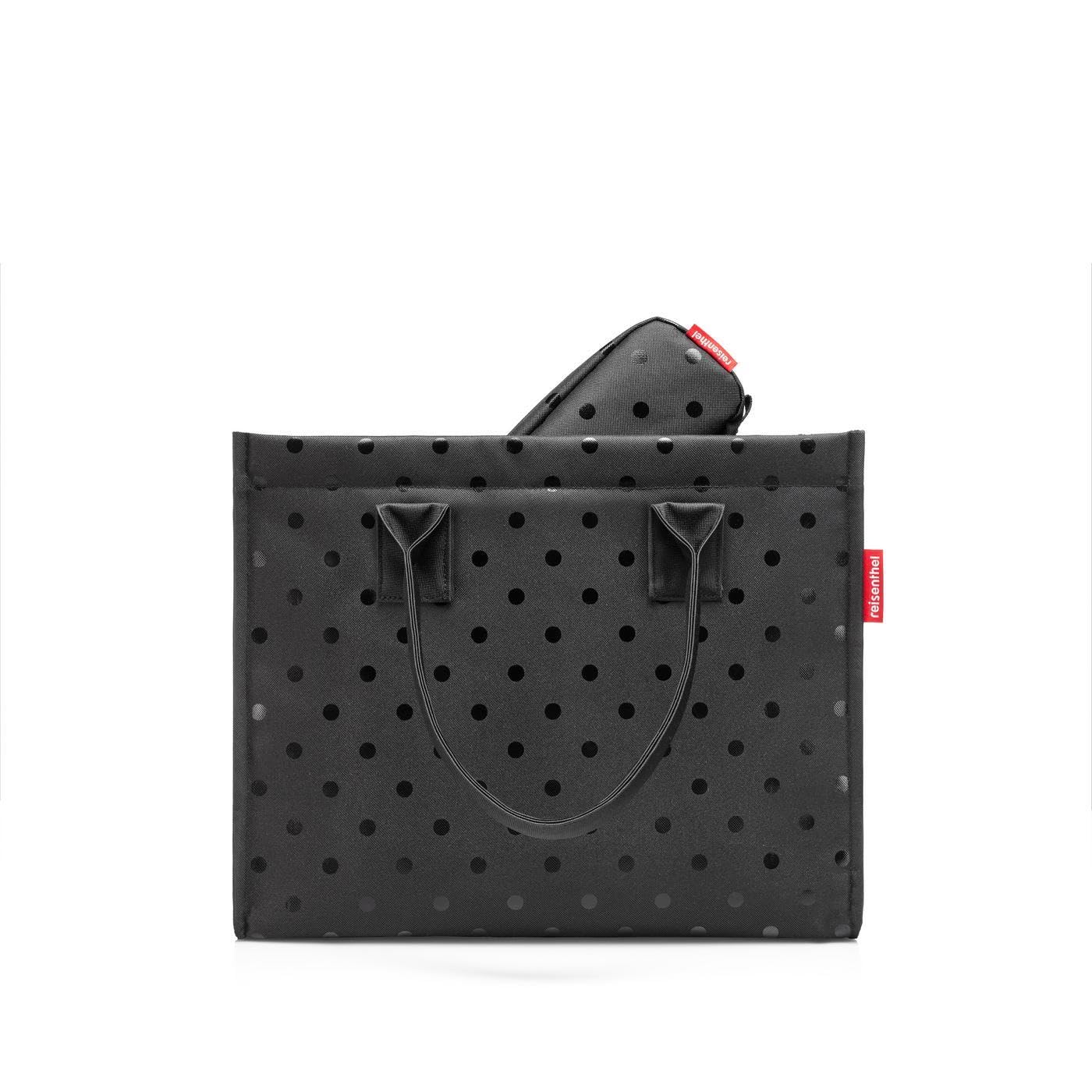 reisenthel daily shopper set glossy dots black - Unser Geschenkset aus Daily shopper und multicase – das perfekte Geschenk für die Feiertage!