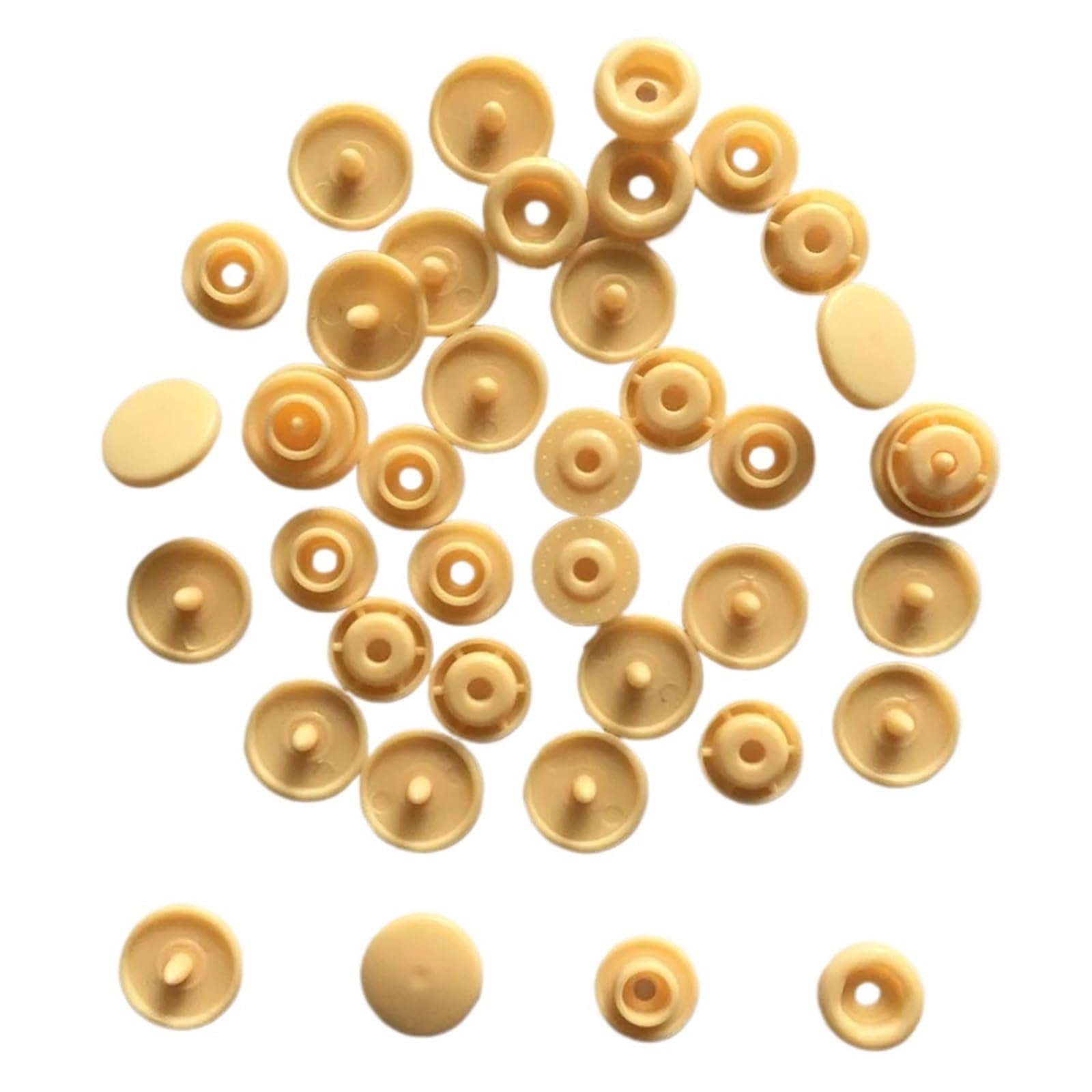 Xulvoz Qian Mi Plastic Snap Buttons 580Set Plastic Snaps Button Fasteners T5 Bag Folder Buckle Buttons Resin Garment Accessories For Baby Clothes Bibs Diapers