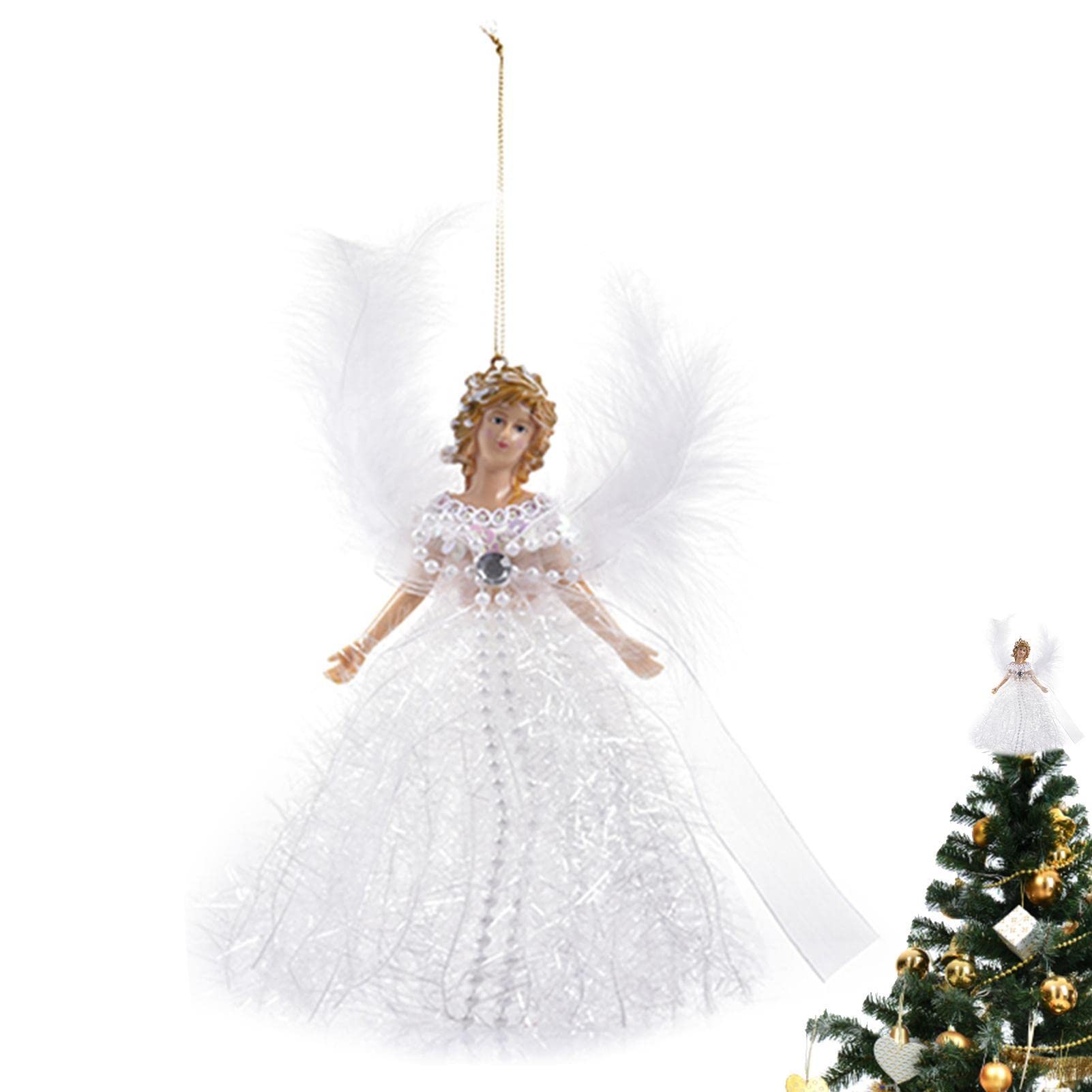 DmDoyy 20 Pendentifs En Forme D'ange Pour Sapin De Noël, 8 * 6cm