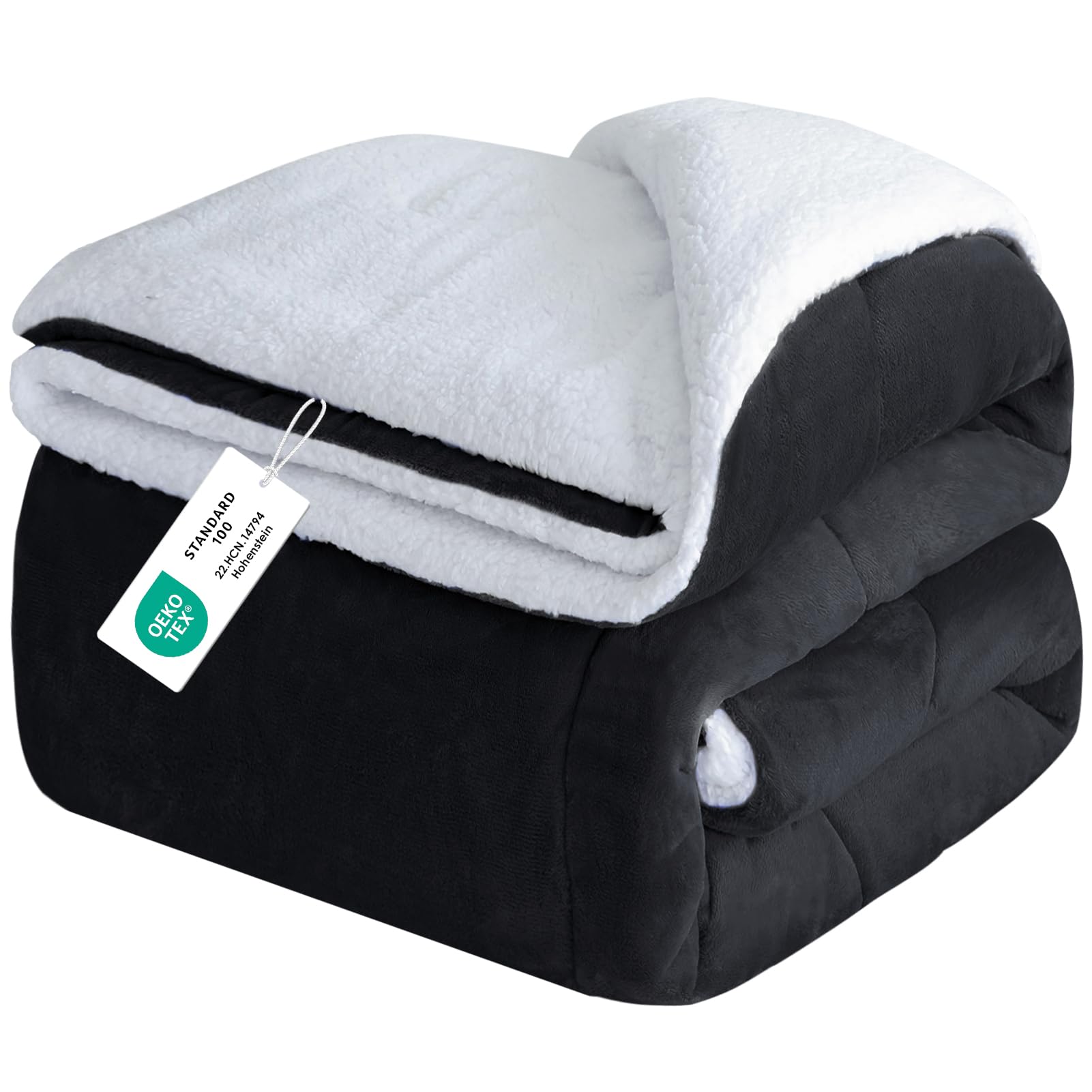 CHOSHOME Kuscheldecke Flauschig Sherpa Decke - Dicke Wolldecke, Weiche