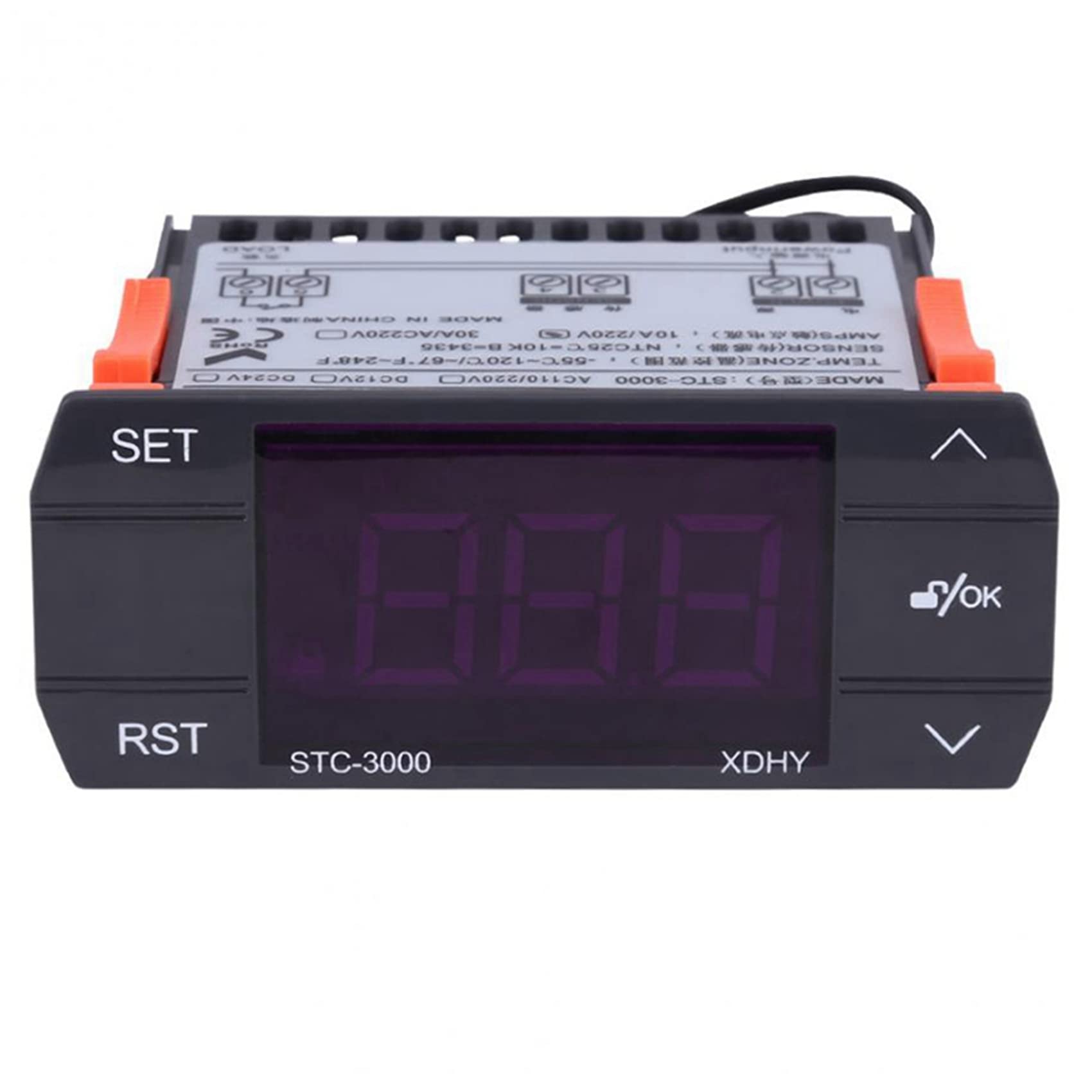 5X -3000 110 V-220 V 30A NaciśNij Cyfrowy Termostat Regulatora Temperatury z NarzęDziem KontrolująCym Czujnik