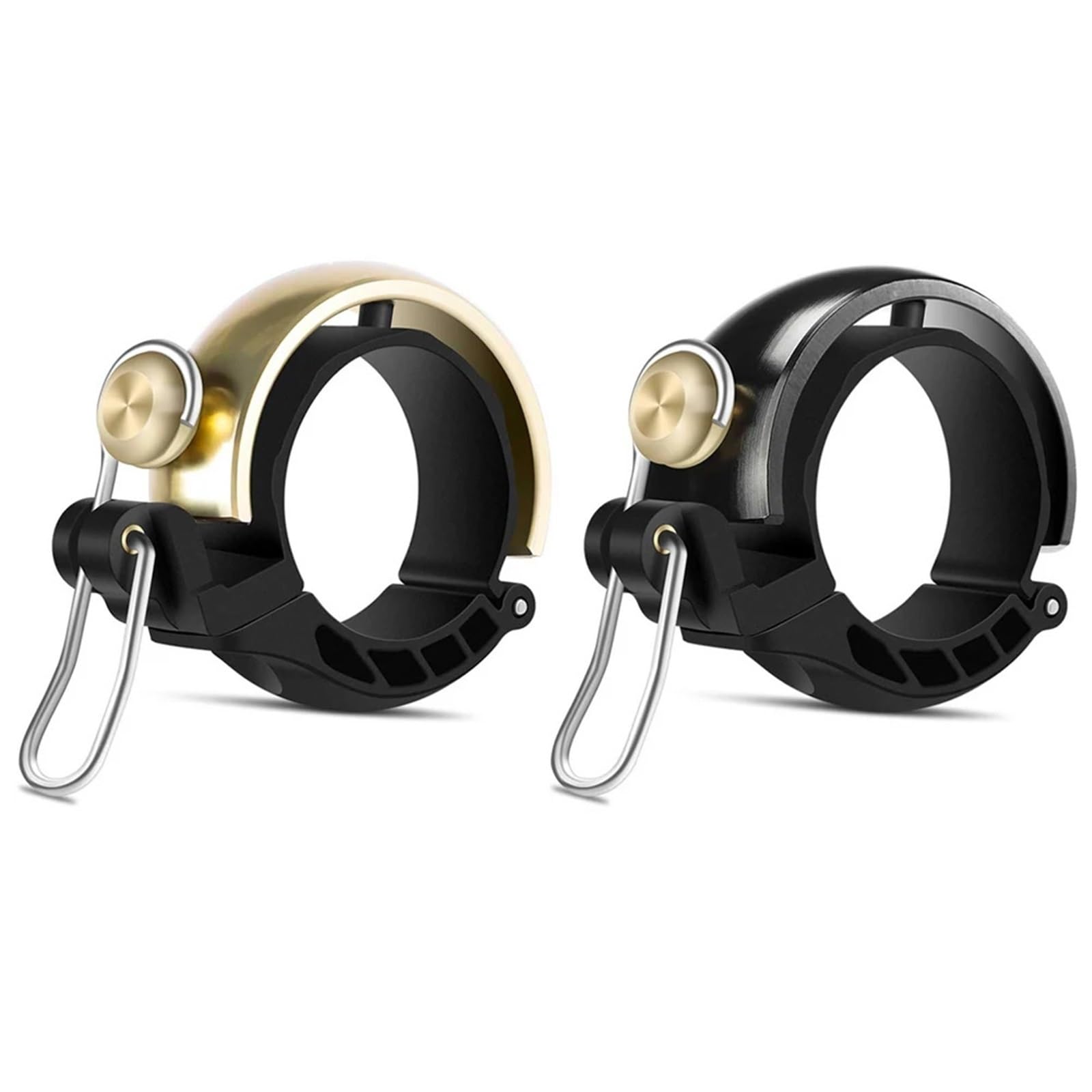 Lot de 8 sonnettes de vélo dissimulées 80 dB - Fort et clair - Étanche et antirouille - Convient pour les vélos de ville, de montagne et de route