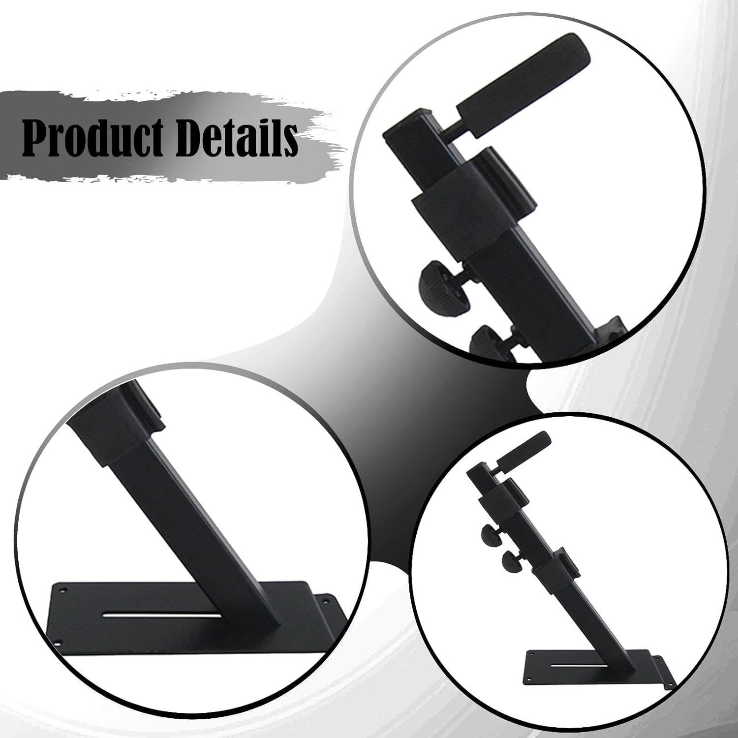DYNWAVE Electronic Keyboard Stand Piano Keyboard Holder Display Rack Easy to Install Storage Organizer Telescopic Arms Guzheng Hook , Style A
