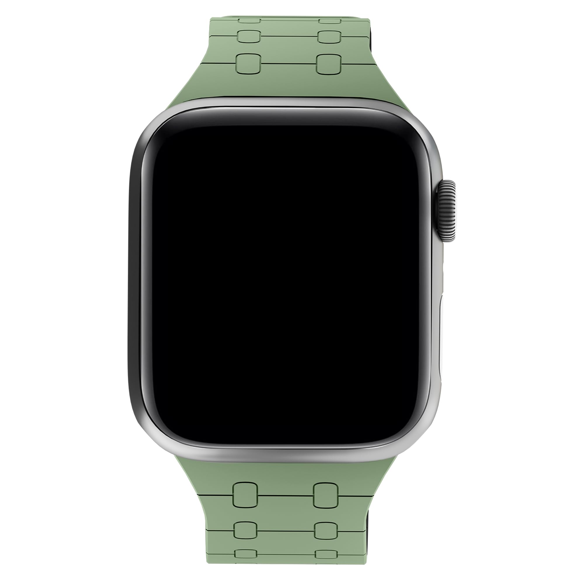 DailyObjects Mag Grip Loop Watch Strap Compatible with Apple Watch Series 9/8/7 (45mm) | Series SE2/6/SE/5/4 (44mm) | Series10 46mm | Ultra/Ultra 2 Olive -Watch Not Included 4