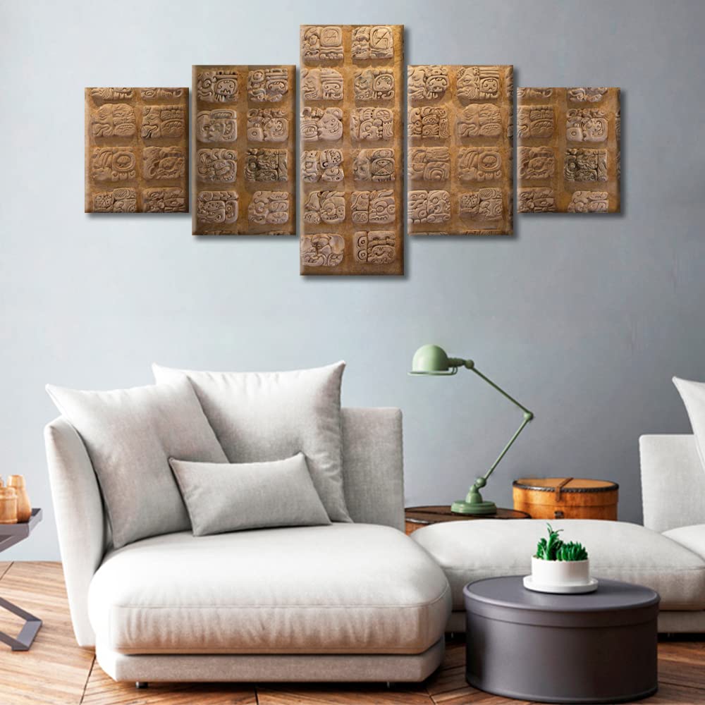 3 Piece Canvas Wall Art - Babylonian Historical Painting Posters, Framed Ready To Hang (12x24 Inch Each) - View #10
