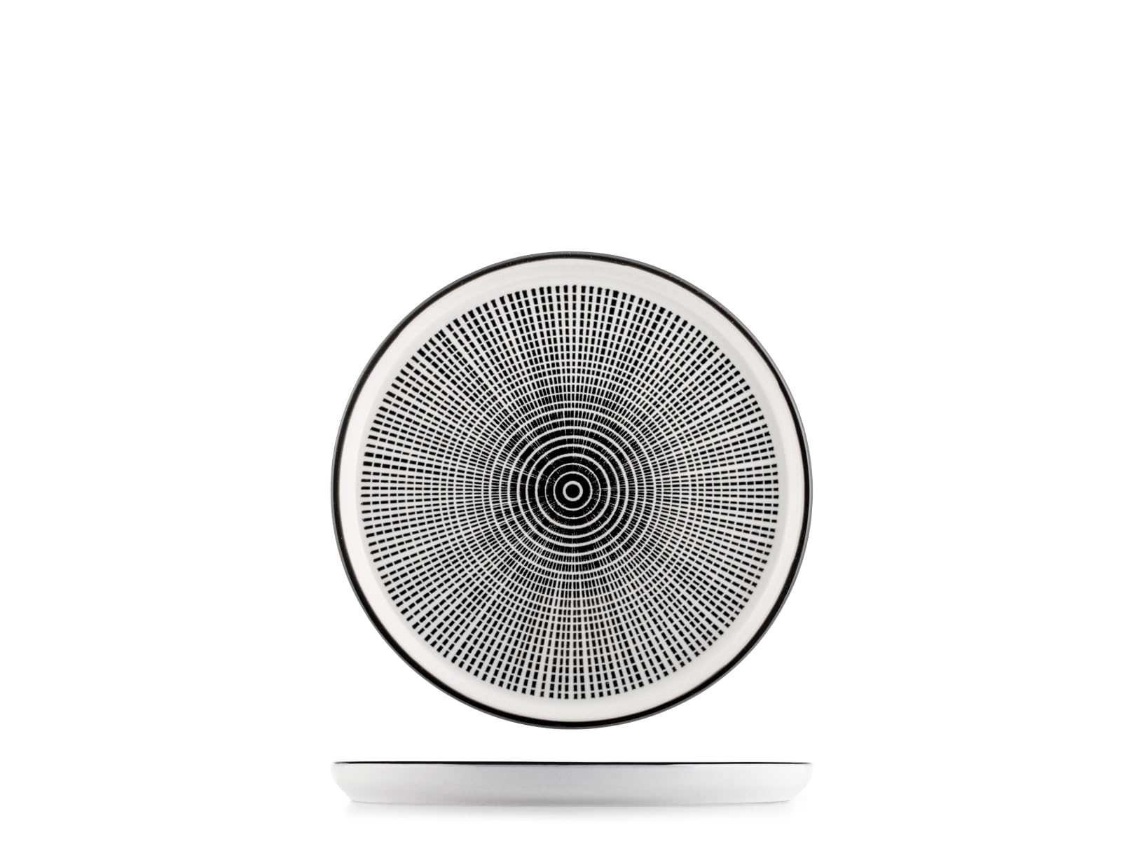 H&h 6-częściowy zestaw porcelanowych talerzy Mirage z krawędzią 15,5 cm