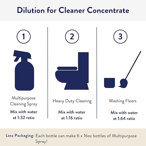 Miniatura 4 de THE CLEAN PEOPLE Limpiador concentrado - Limpiador multiusos para limpieza multiusos, baños, pisos, embalaje concentrado y reciclable (aroma ámbar)