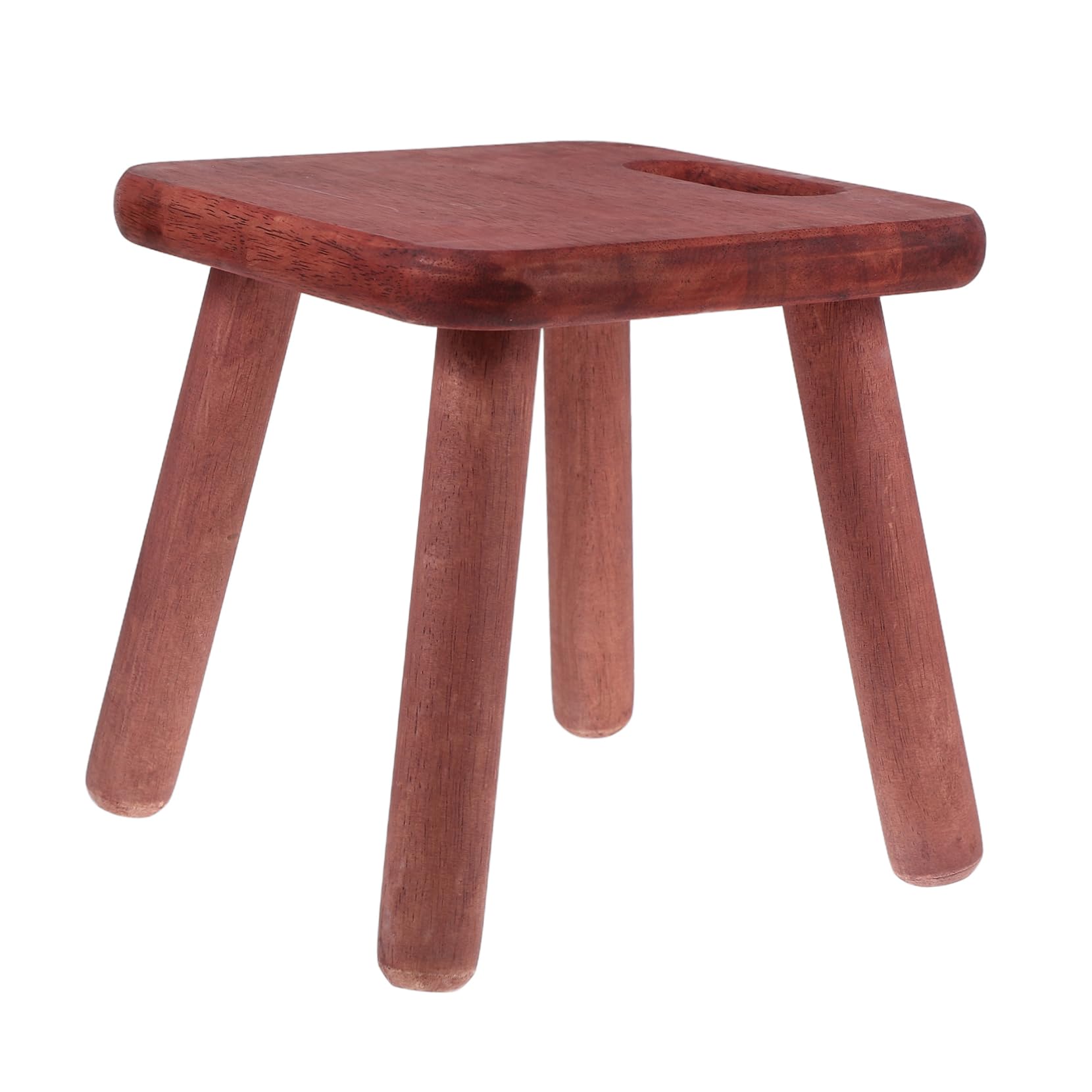 Repose-Pieds en Bois Alipis : Petit Tabouret en Hévéa Robuste pour Salon et Maison