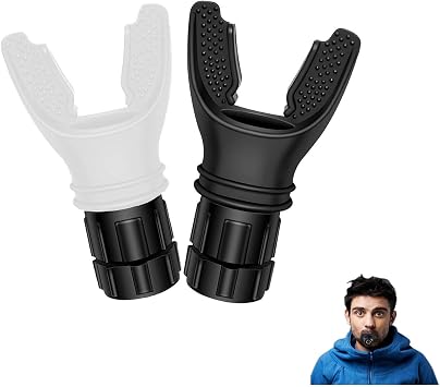 Breathing Trainer, 2PCS Portable Lung Exerciser and Lung Trainer, Adjustable Resistance Handheld Device for Respiratory Therapy, Ideal for Athletes & Fitness Enthusiasts