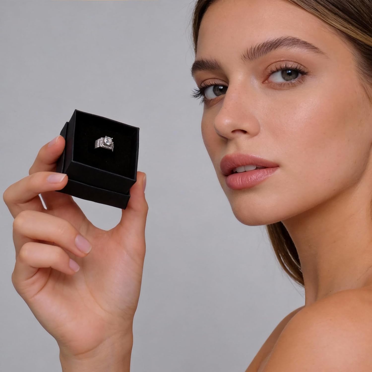 330 Pcs Jewelry Gift Boxes in Black 2 x 2 x 1.2 Inch with Foam Cushion Inserts Small Cardboard Gift Boxes for Displaying Jewelry, Ring, Earring, Necklace, and Bracelet