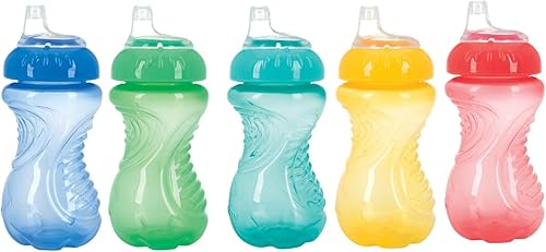 Nuby Taza de agarre fácil sin pastillas 10 onzas los colores pueden variar 1 paquete Los colores pueden variar