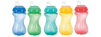 Nuby No-Spill Easy Grip Cup, 10 Ounce, Colors May Vary, 1 Pack