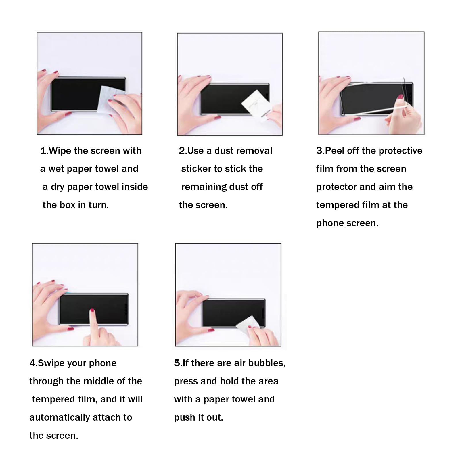 Zestaw 3 sztuk ochronników ekranu z hartowanego szkła do Motorola Moto Edge 50 Fusion, pełne pokrycie 3D, odporne na zarysowania, ultracienkie, ochrona ekranu HD, twardość 9H