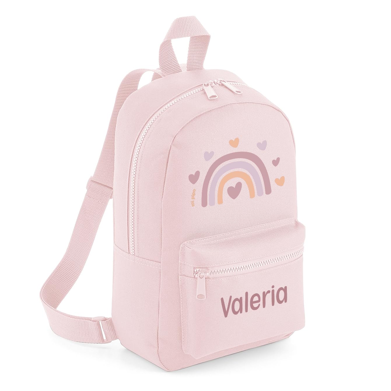 Pack Vuelta al Cole Personalizado - Arcoiris Blush | Set Colegio con Todo lo Necesario, Primaria, Infantil | Personalizado con Nombre, Cómodo, Fácil de Lavar | Ideal para Colegio, Guarderia