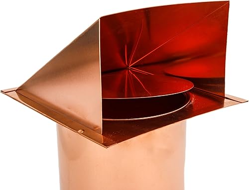 Miniatura 6 de Ventilación con capucha de acero galvanizado de la pared con el amortiguador, salida de ventilación del secador usada para los usos del escape del