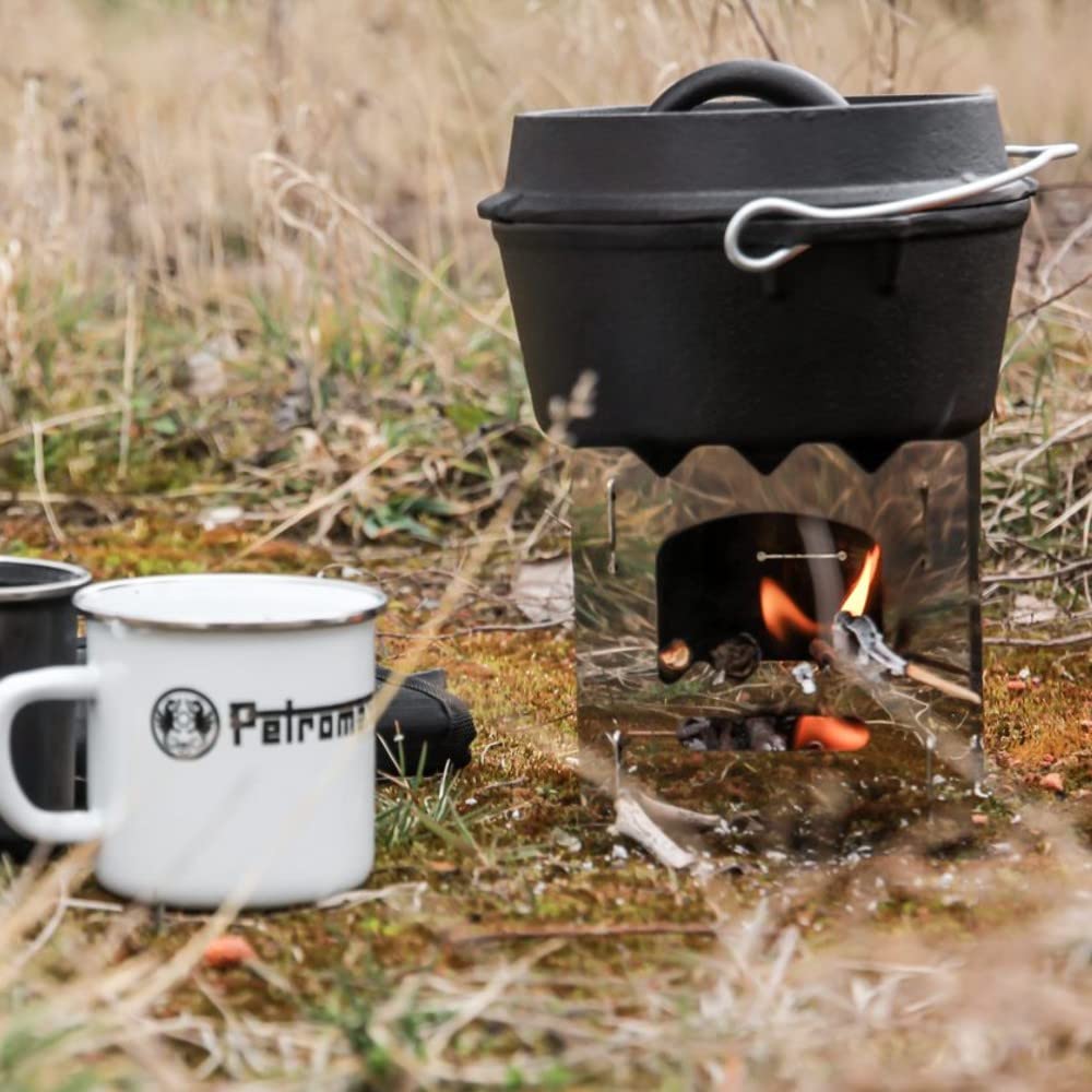 Petromax - Olla de Hierro FT1 sin Patas, Base Plana (Olla Holandesa)