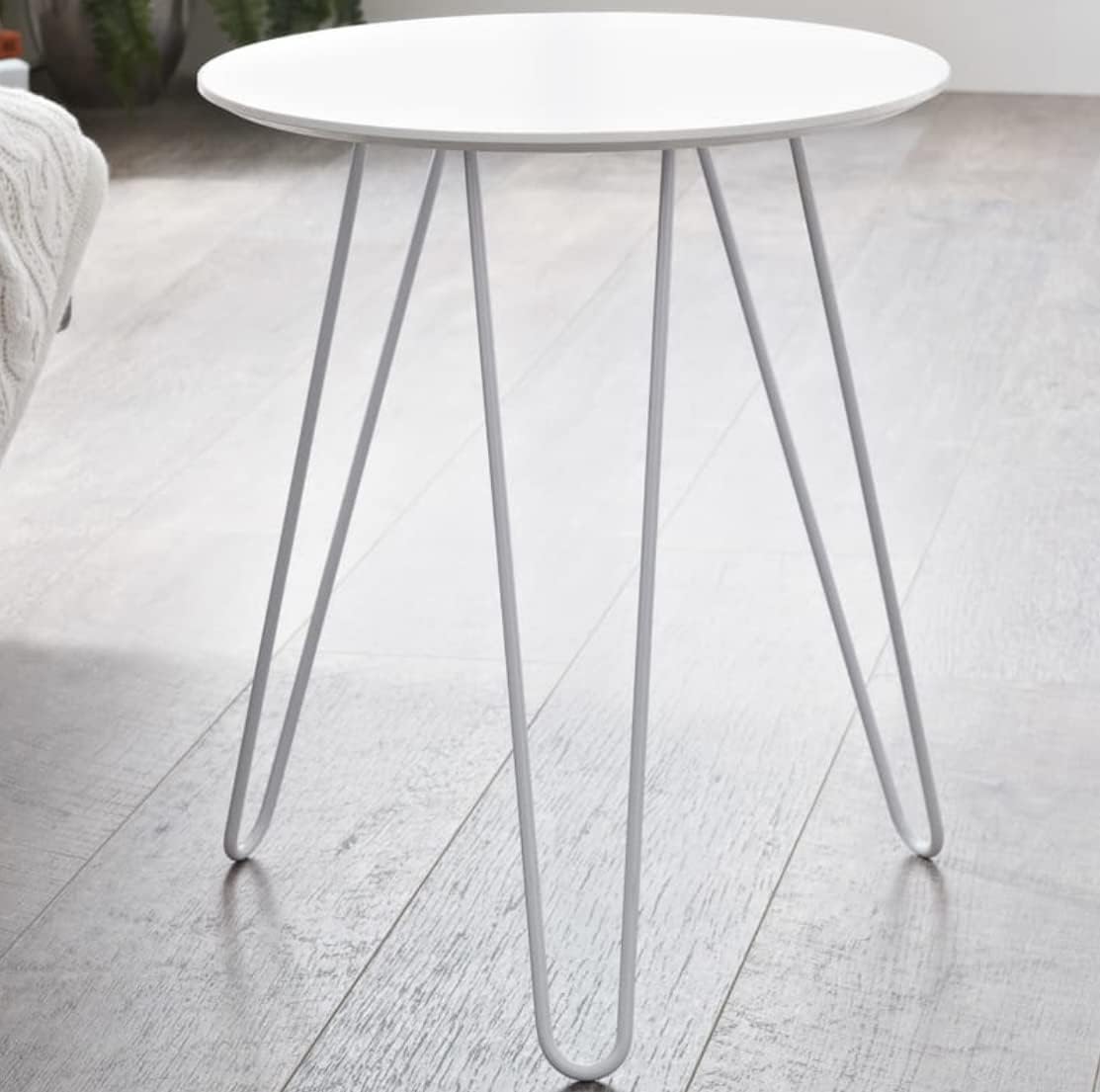 UK HOME BARGAINS New Stunning Malvern Side Table/End Table, Round Top
