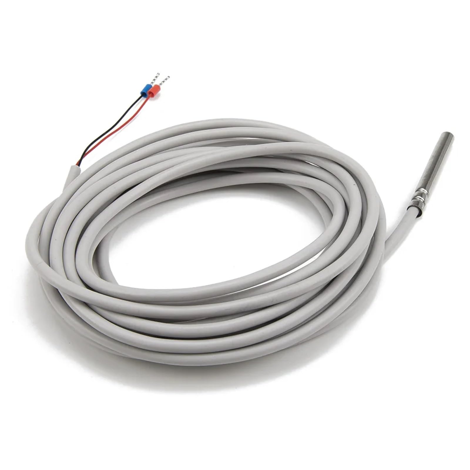 Cable de gel sílice NTC 5m, sonda acero inoxidable, Sensor temperatura RTD resistencia 10K, 1 Uds(3435 B 6x50mm probe)