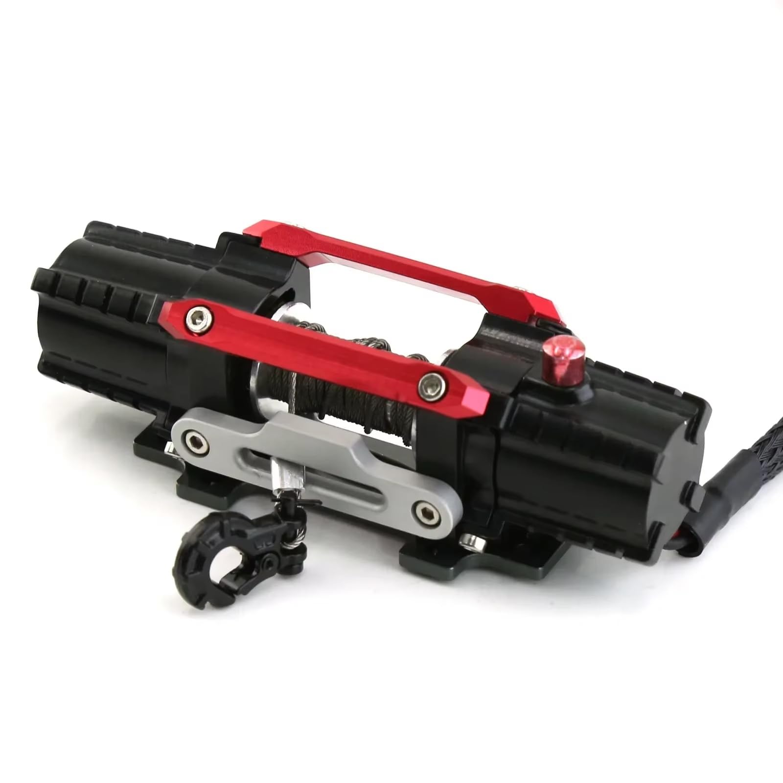 Pezzi Ricambio Auto Rc Per Axial Per SCX10 Per TRX4 Per Redcat 1/8 1/10 Doppio Motore Metallo Simulato Elettrico Automatico Verricello RC Auto Parti Di Aggiornamento