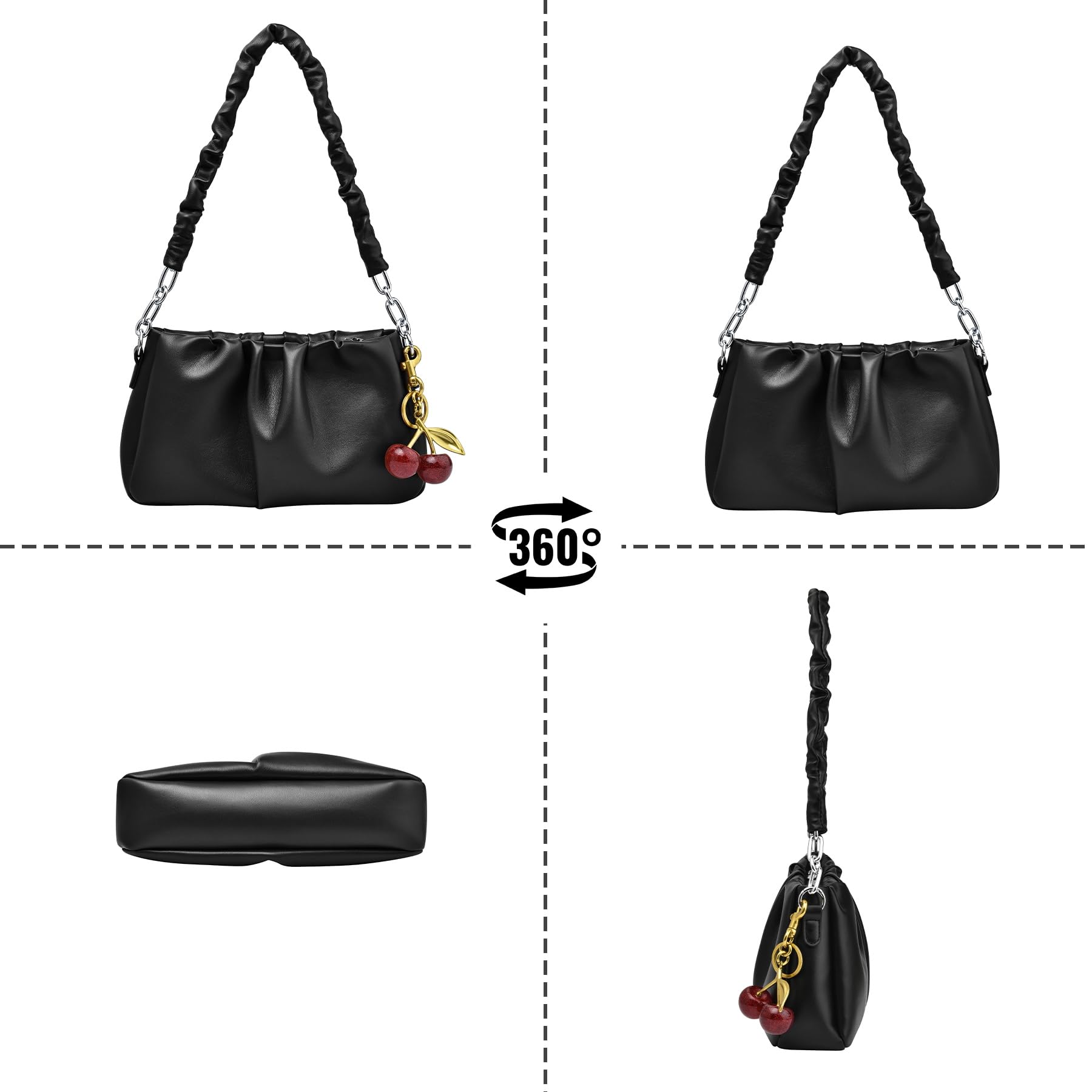 ARISTOTE Top Handle Shoulder Bags for Women?Black?