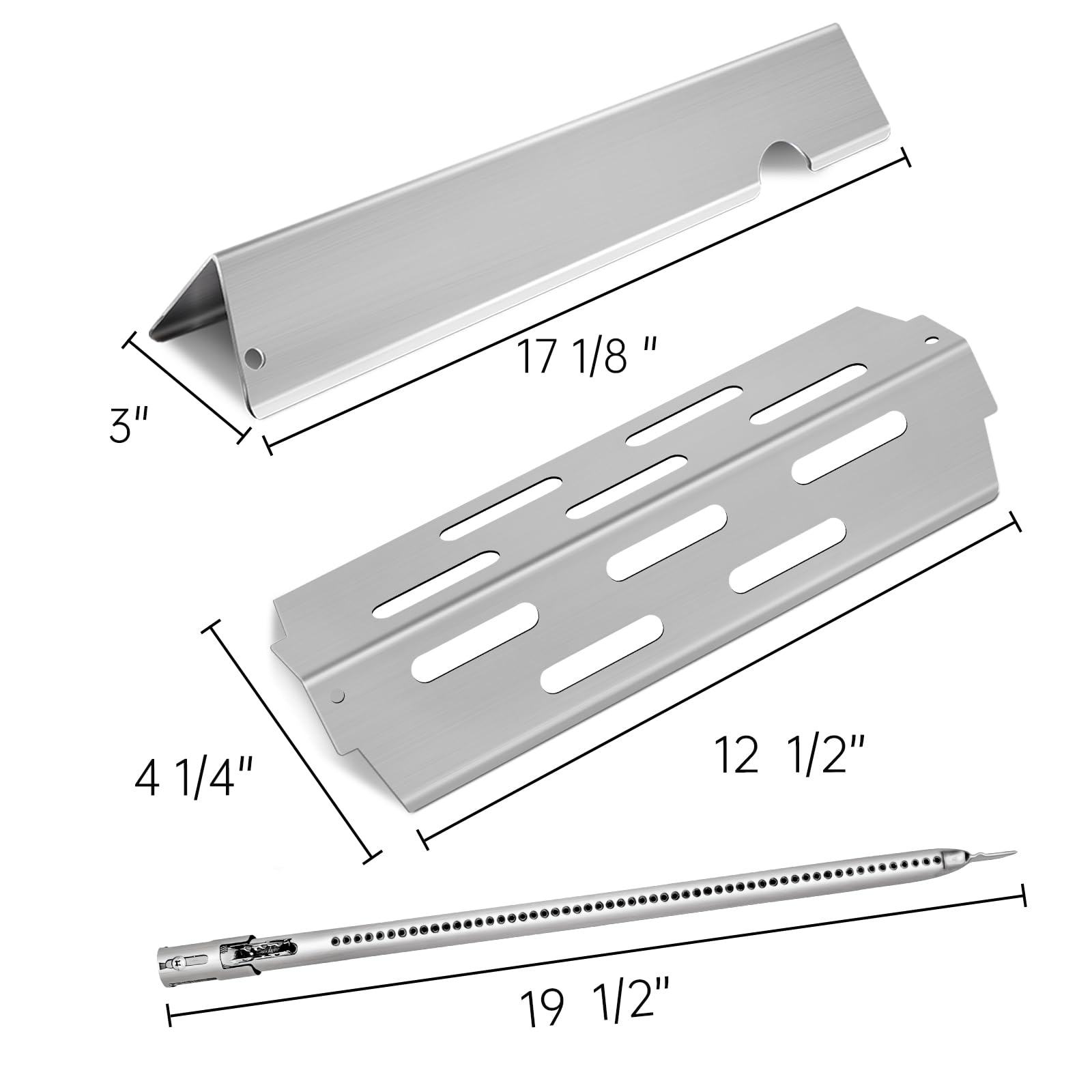 Kalomo Flavorizer Bars Edelstahl – 13-teiliges Set Für Weber Genesis Grills (5x 69,5 Cm & 8x 49,5 Cm)
