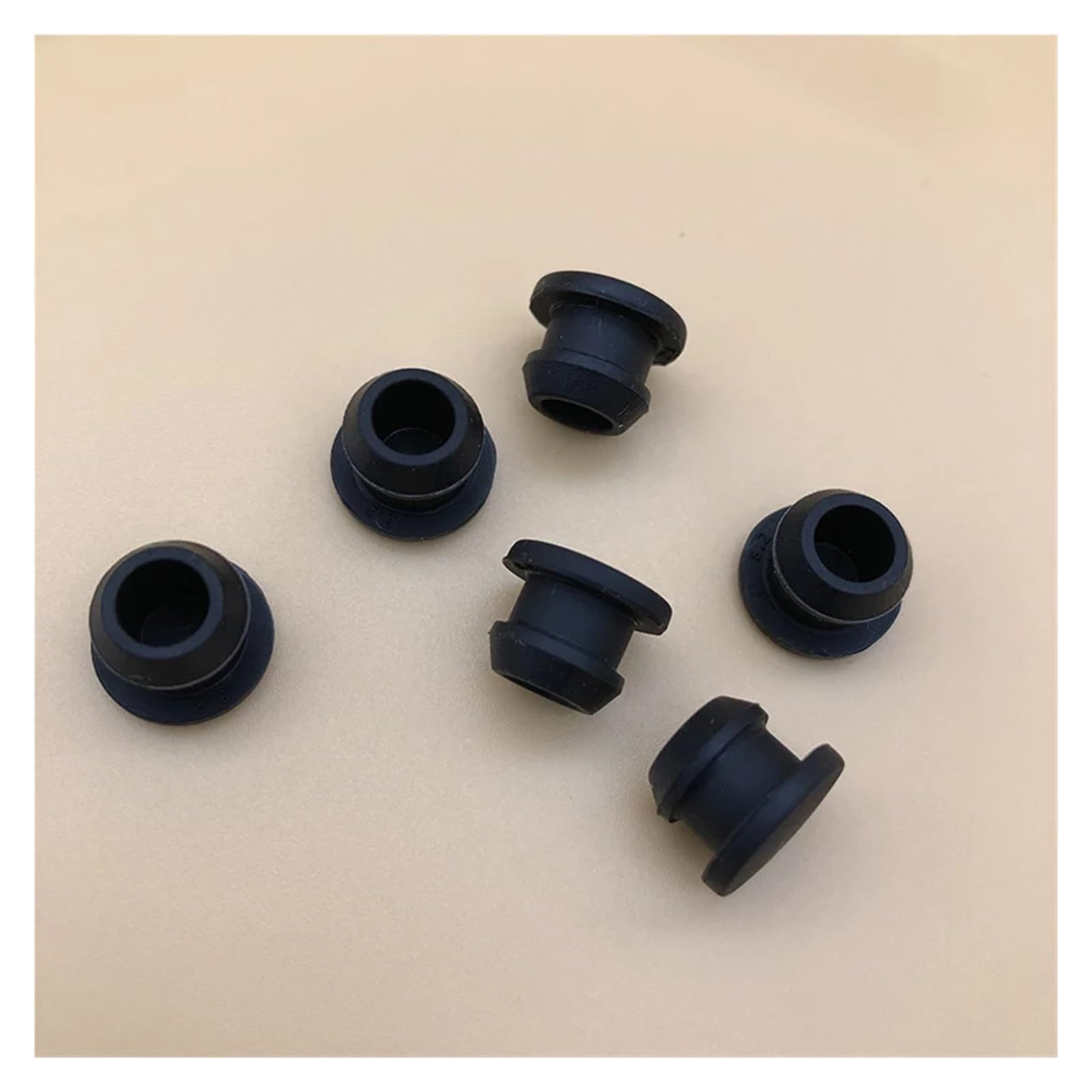 Gwint zewnętrzny Gumowa zatyczka Pokrywa otworu 0,35 0,4 0,45 cala Uszczelka typu O-ring 6 mm 20 szt.(Schwarz,A 12.5mm(0.49 inch))