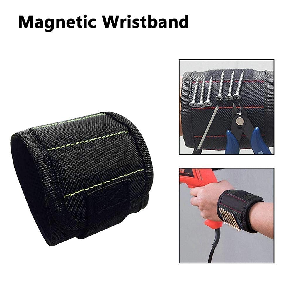 Urdhvamurti Magnetic Wrist Band Tool Belt for Holding Screws, Nails, Scissors, Small Tools, Bolts, Bits & More (Multi Colour) 1