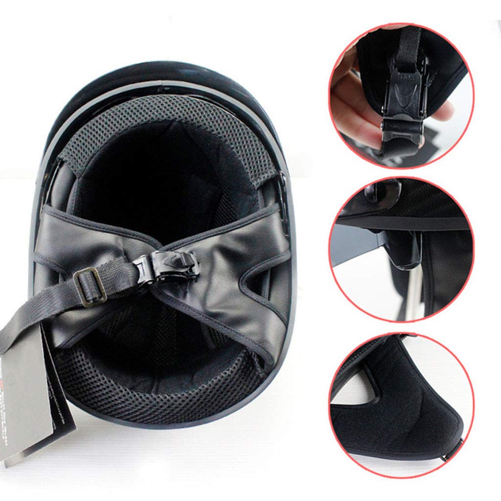 Buy DJCALA Motorcycle Crash Helmet, Retro Motorbike Half Helmet, Open