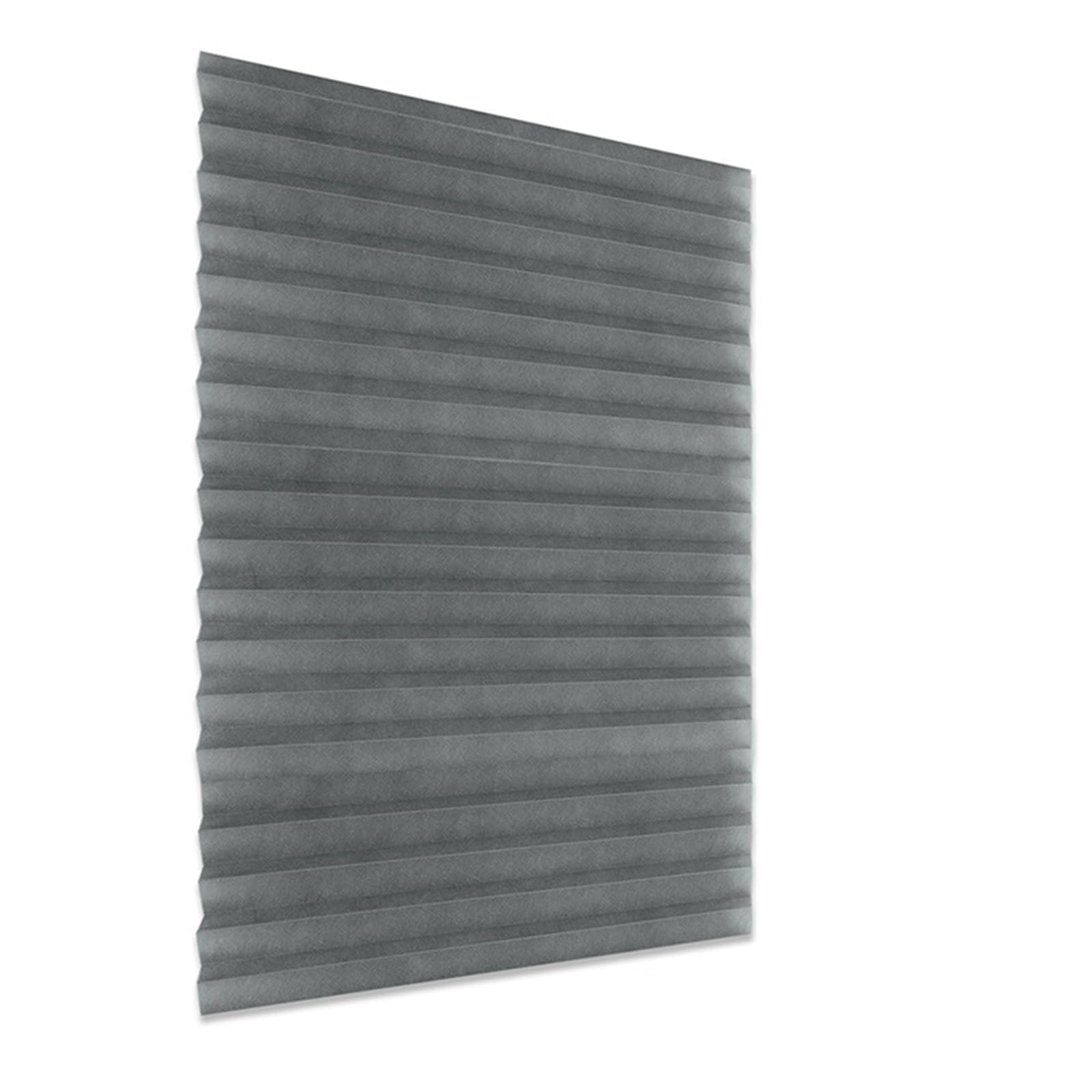 Self adhesive blinds Self-Adhesive Pleated Blinds Half Blackout Window Curtains For Kitchen Bathroom Balcony Shades For Coffee/Office for windows(Grey,60x180cm)